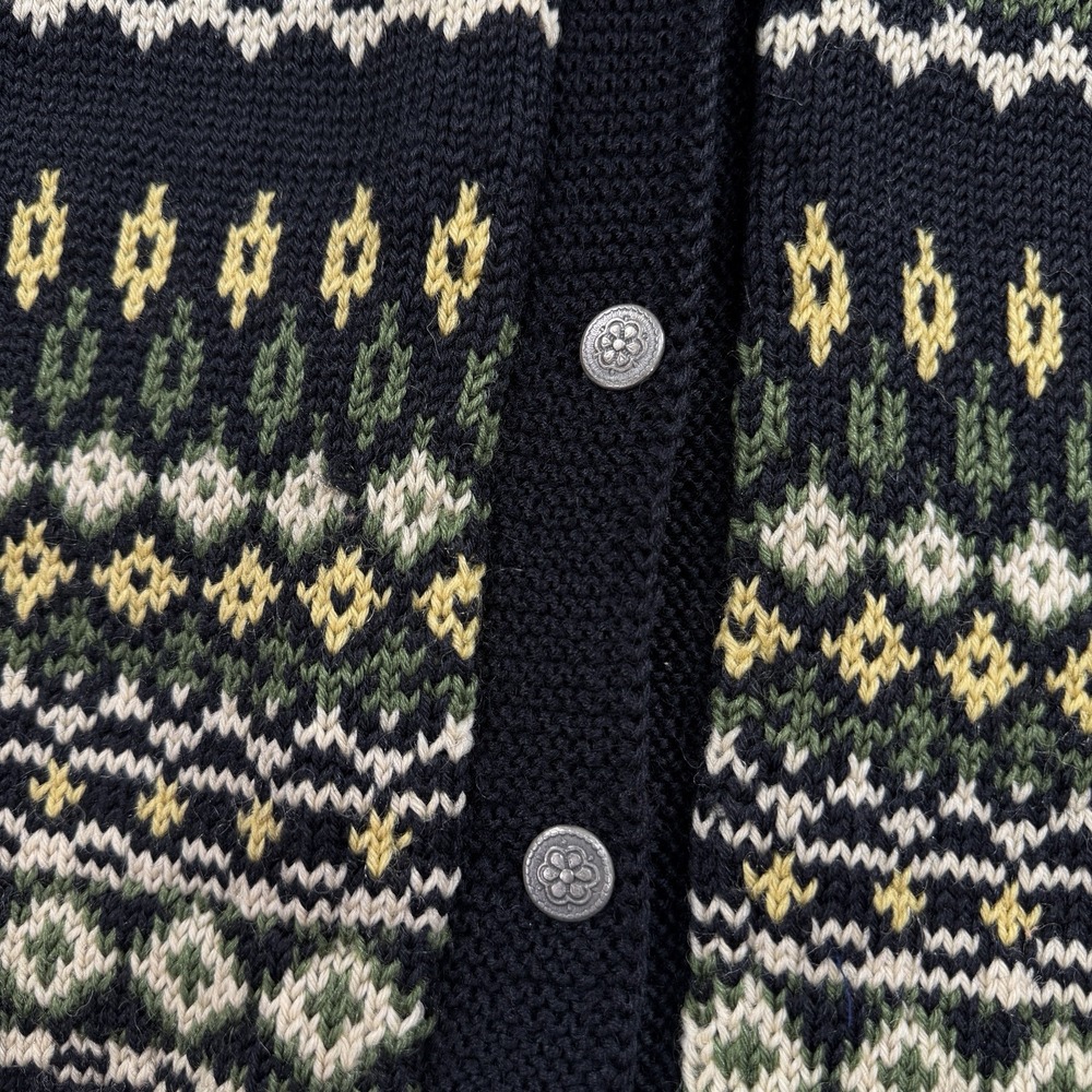 Rogaland Ullvarelag Stavanger Norway Handmade 100% Virgin Wool Cardigan Womans M - Picture 5 of 11